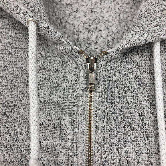 Hoodie heathered grey lightweight full zip hoodie - Picture 5 of 14